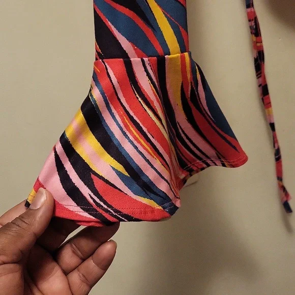 SHEIN Colorful Striped Blouse - Picture 3 of 5